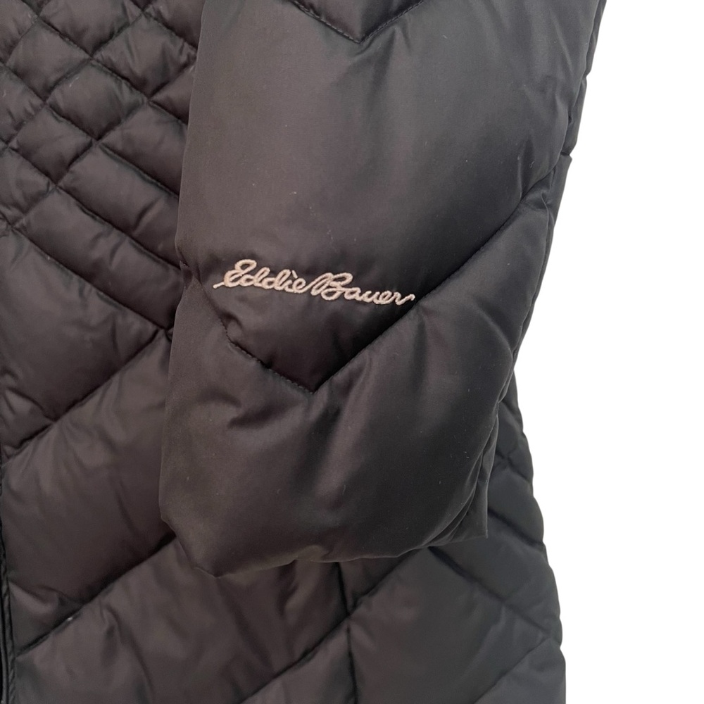 Eddie Bauer Essential Down Parka Jacket Black Xxl… - image 2